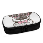 Cute Pug With Glasses Print Insulin Cooler Travel Case