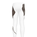 Cute Pug With Glasses Print Men's leggings