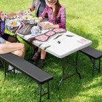 Cute Pug With Glasses Print Picnic Table Cover