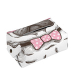 Cute Pug With Glasses Print Rectangle Tissue Box Cover