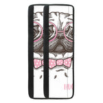 Cute Pug With Glasses Print Refrigerator Handle Covers