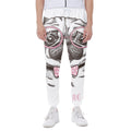Cute Pug With Glasses Print Joggers