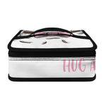 Cute Pug With Glasses Print Small Lunch Bag