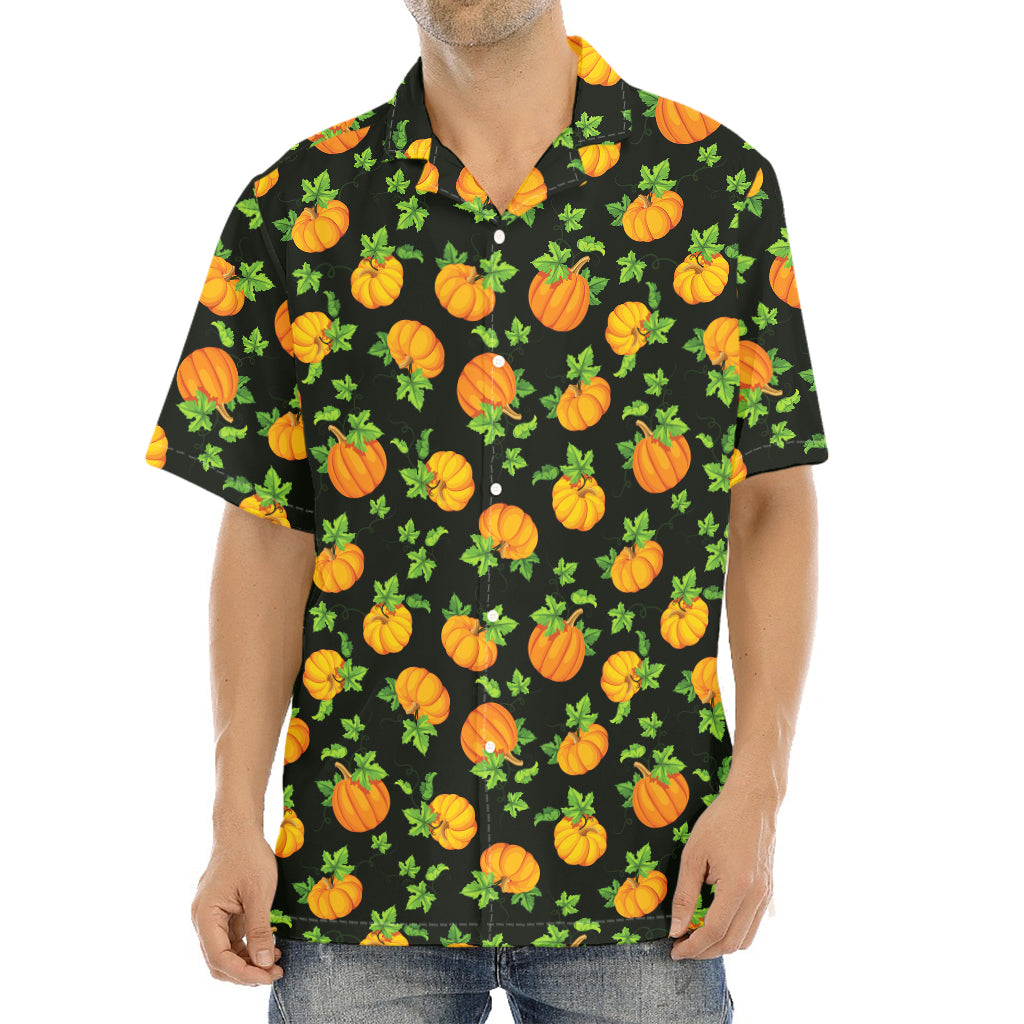 Cute Pumpkin Pattern Print Aloha Shirt