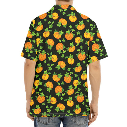 Cute Pumpkin Pattern Print Aloha Shirt