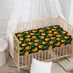 Cute Pumpkin Pattern Print Baby Crib Sheet