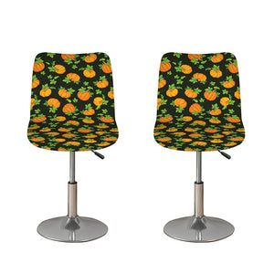 Cute Pumpkin Pattern Print Bar Stool Covers