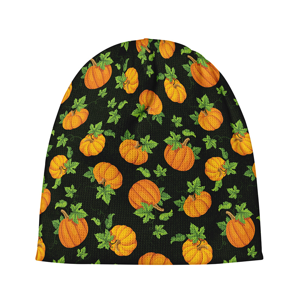 Cute Pumpkin Pattern Print Beanie