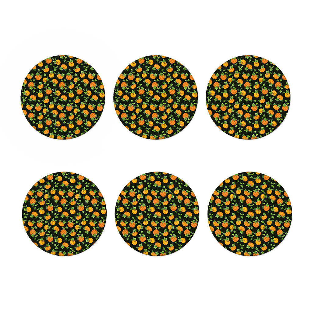 Cute Pumpkin Pattern Print Coaster Set