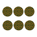 Cute Pumpkin Pattern Print Coaster Set