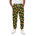 Cute Pumpkin Pattern Print Cotton Sweatpants