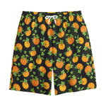 Cute Pumpkin Pattern Print Cotton Shorts