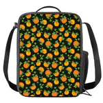 Cute Pumpkin Pattern Print Crossbody Lunch Bag