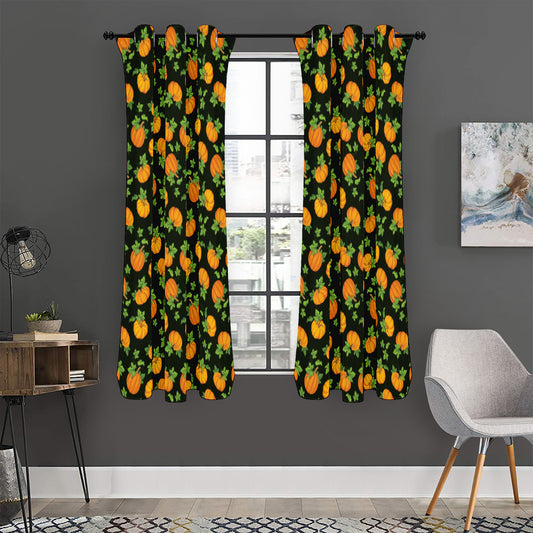 Cute Pumpkin Pattern Print Curtain