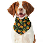 Cute Pumpkin Pattern Print Dog Bandana