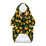 Cute Pumpkin Pattern Print Dog Zip Up Hoodie