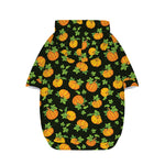 Cute Pumpkin Pattern Print Dog Zip Up Hoodie