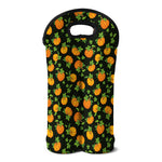 Cute Pumpkin Pattern Print Double Neoprene Wine Tote