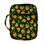 Cute Pumpkin Pattern Print Front Pocket Bible Bag