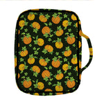 Cute Pumpkin Pattern Print Front Pocket Bible Bag