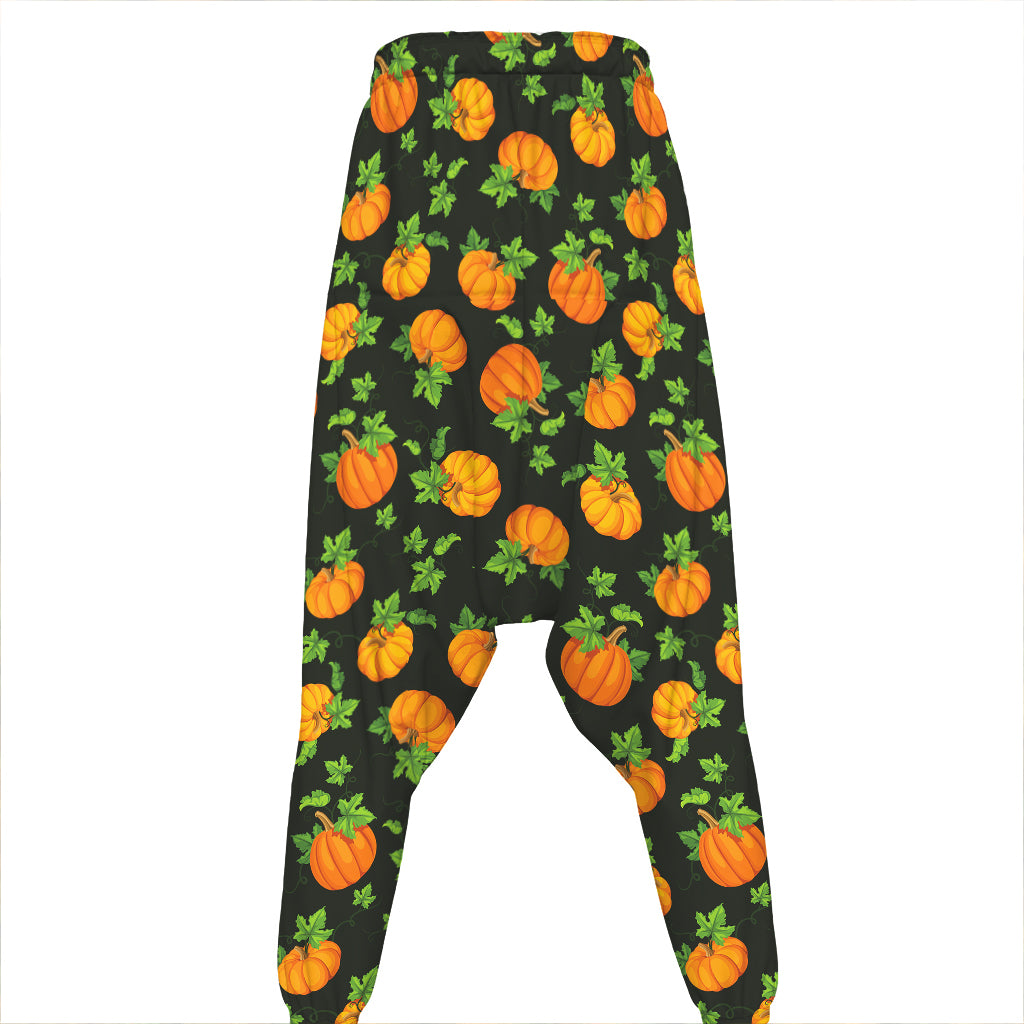 Cute Pumpkin Pattern Print Hammer Pants