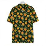 Cute Pumpkin Pattern Print Hawaiian Shirt