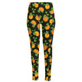Cute Pumpkin Pattern Print High-Waisted Pocket Leggings