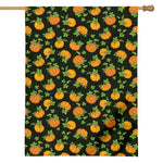 Cute Pumpkin Pattern Print House Flag