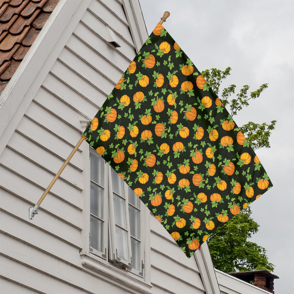 Cute Pumpkin Pattern Print House Flag