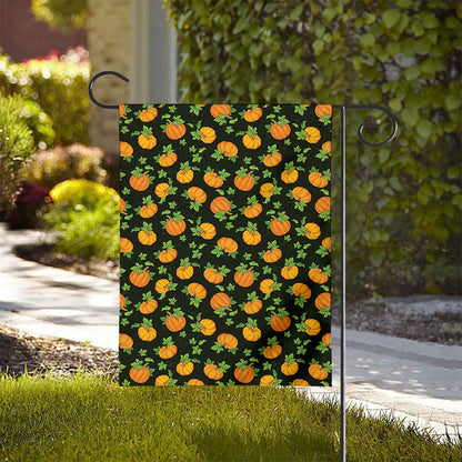 Cute Pumpkin Pattern Print House Flag