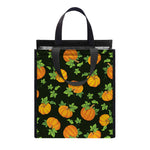 Cute Pumpkin Pattern Print Insulated Lunch Tote