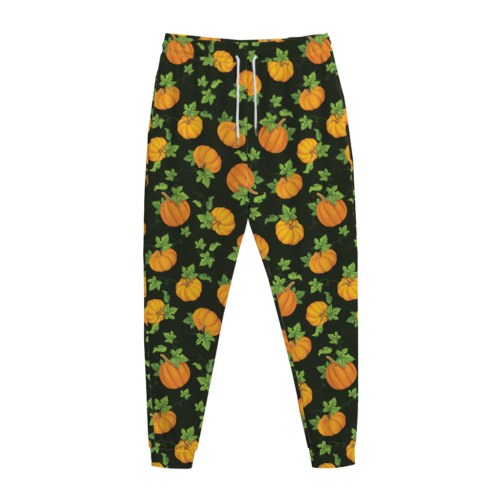 Cute Pumpkin Pattern Print Jogger Pants
