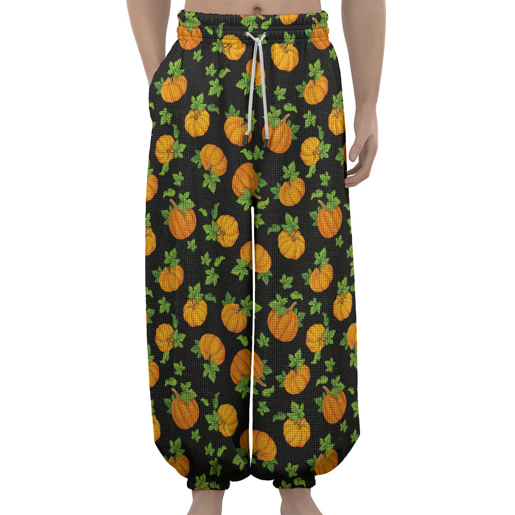 Cute Pumpkin Pattern Print Lantern Pants