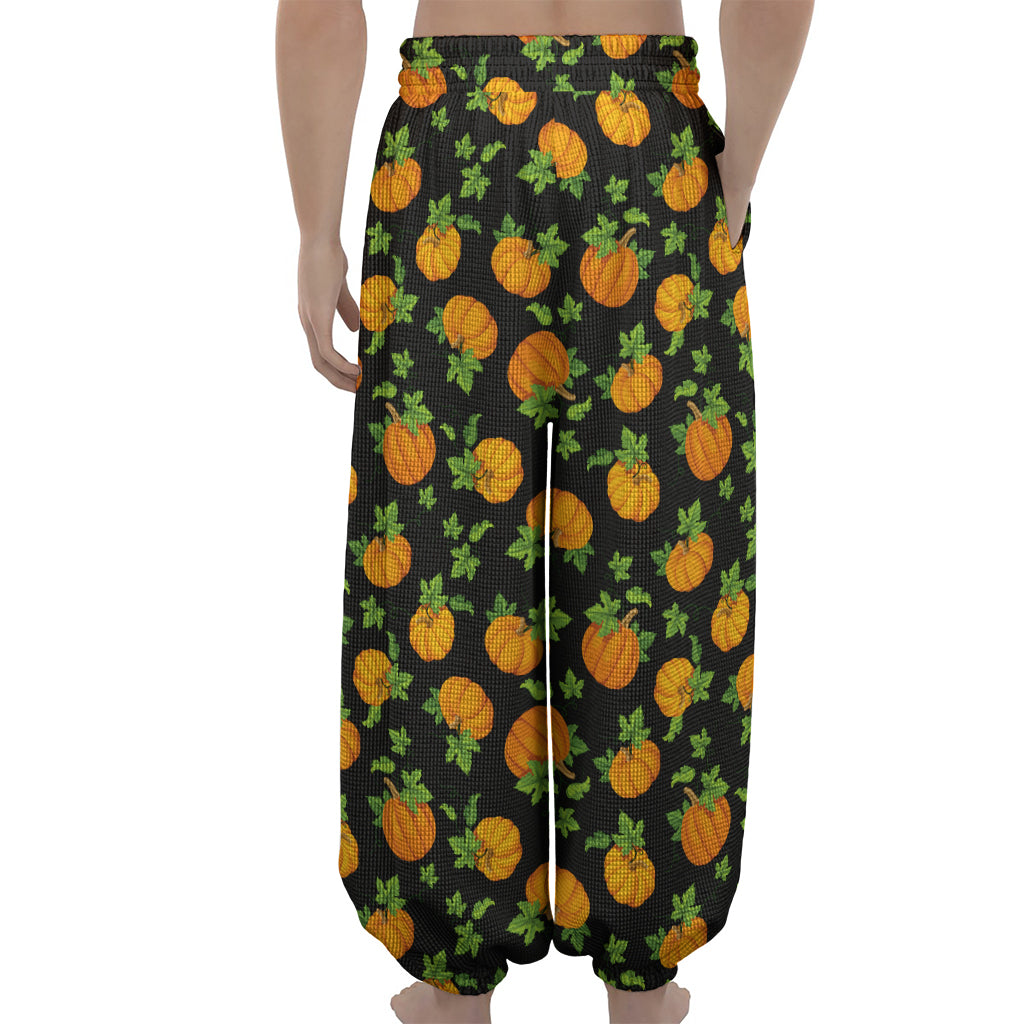 Cute Pumpkin Pattern Print Lantern Pants
