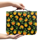 Cute Pumpkin Pattern Print Leather Bible Cover