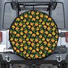 Cute Pumpkin Pattern Print Leather Spare Tire Cover