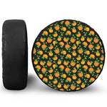 Cute Pumpkin Pattern Print Leather Spare Tire Cover