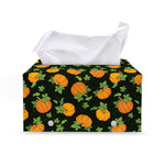 Cute Pumpkin Pattern Print Leather Tissue Box Cover
