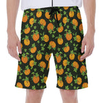 Cute Pumpkin Pattern Print Men's Beach Shorts