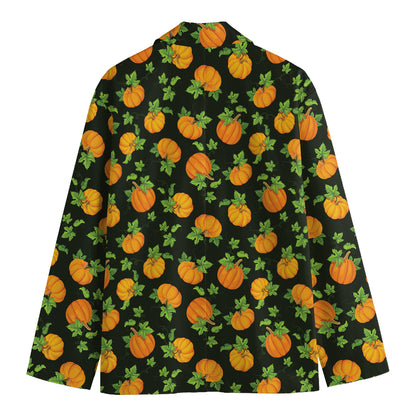 Cute Pumpkin Pattern Print Men's Blazer