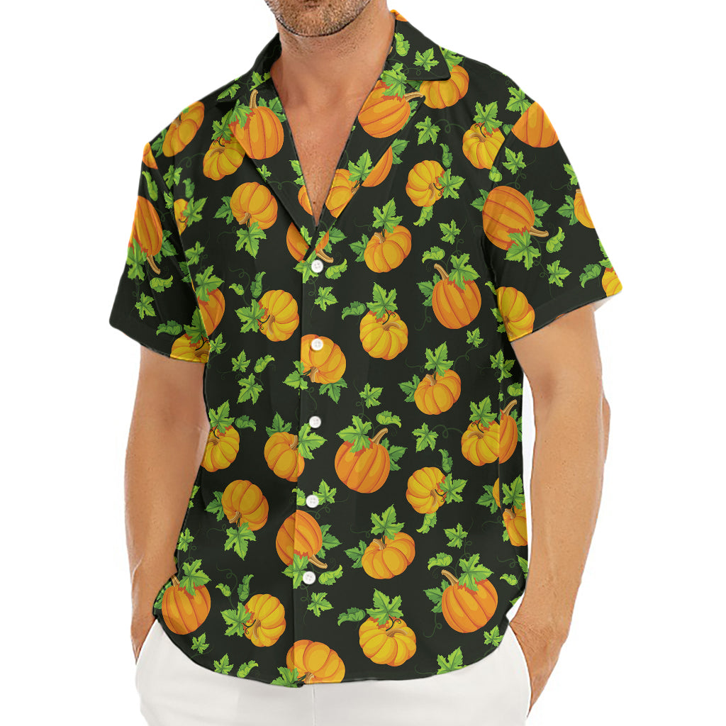 Cute Pumpkin Pattern Print Men's Deep V-Neck Shirt