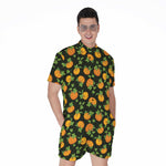 Cute Pumpkin Pattern Print Men's Rompers