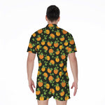 Cute Pumpkin Pattern Print Men's Rompers