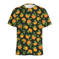 Cute Pumpkin Pattern Print Men's Athletic T-Shirt
