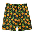 Cute Pumpkin Pattern Print Men's Swim Trunks