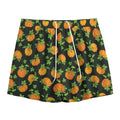 Cute Pumpkin Pattern Print Mesh Shorts