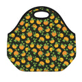 Cute Pumpkin Pattern Print Neoprene Lunch Bag