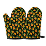 Cute Pumpkin Pattern Print Oven Mitts