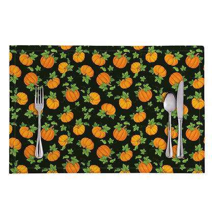 Cute Pumpkin Pattern Print Placemat