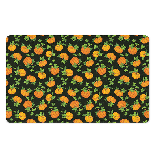 Cute Pumpkin Pattern Print Polyester Doormat
